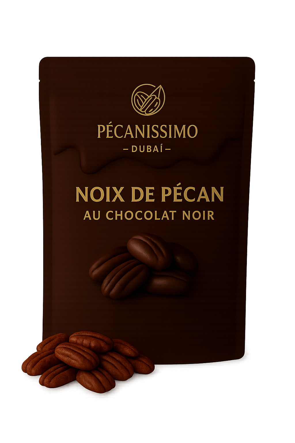 Noix de pécan enrobées de chocolat noir - 600g